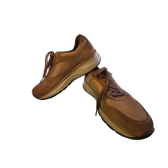 JOYA Tina Khaki Ortholite Sneakers Walking Shoes Brown/Tan Women's 8.5 Swiss - Picture 1 of 10